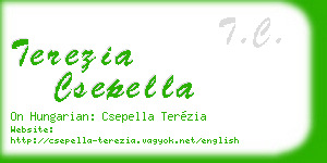 terezia csepella business card